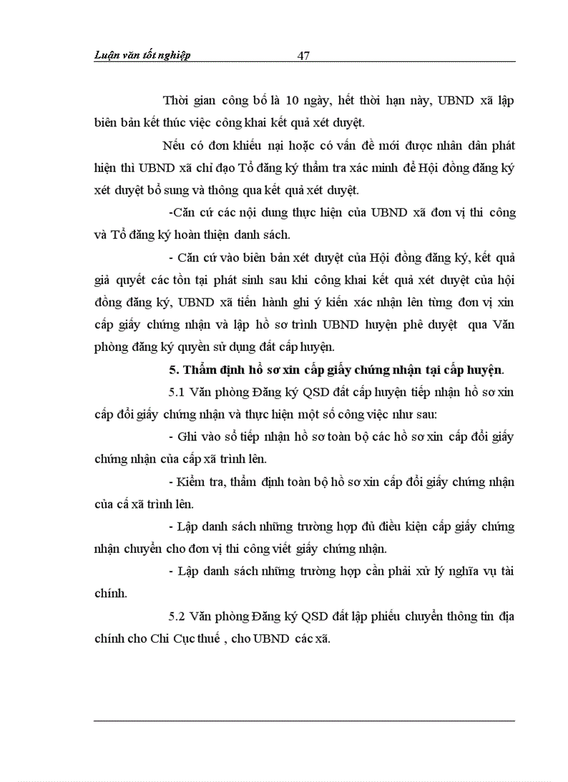 image for page Thực trạng và giải pháp cấp giấy chứng nhận quyền sử dụng đất của Huyện Nam Đàn tỉnh Nghệ An