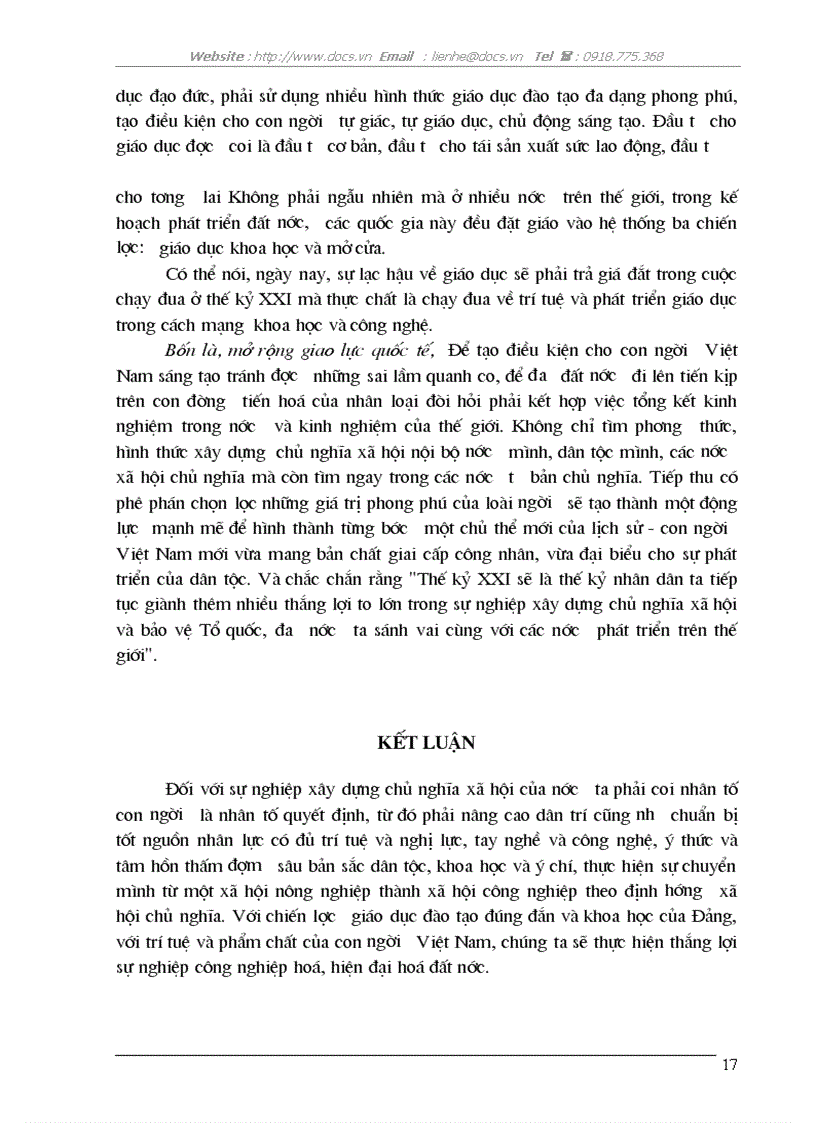 image for page Vai trò của con người trong quá trình xây dựng CNXH ở VN hiện nay