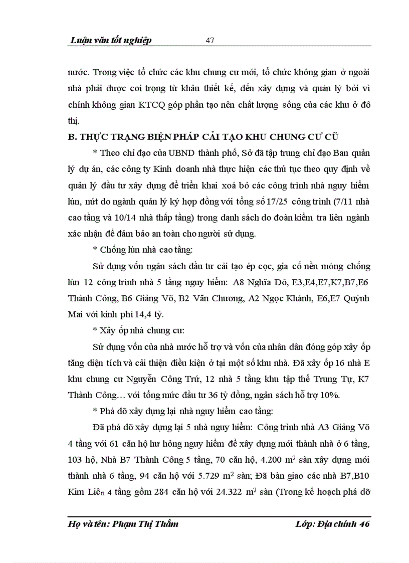 image for page Thực trạng và biện pháp cải tạo nhà chung cư cũ trên địa bàn thành phố Hà Nội