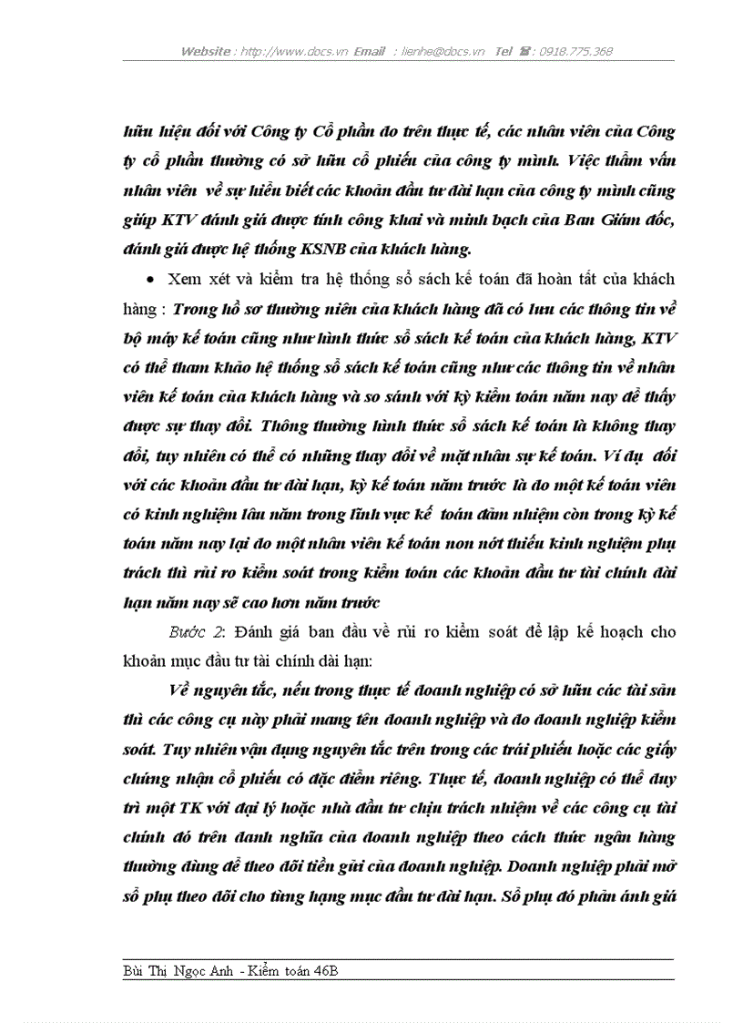 image for page Hoàn thiện quy trình kiểm toán các khoản đầu tư tài chính dài hạn do Công ty AASC thực hiện