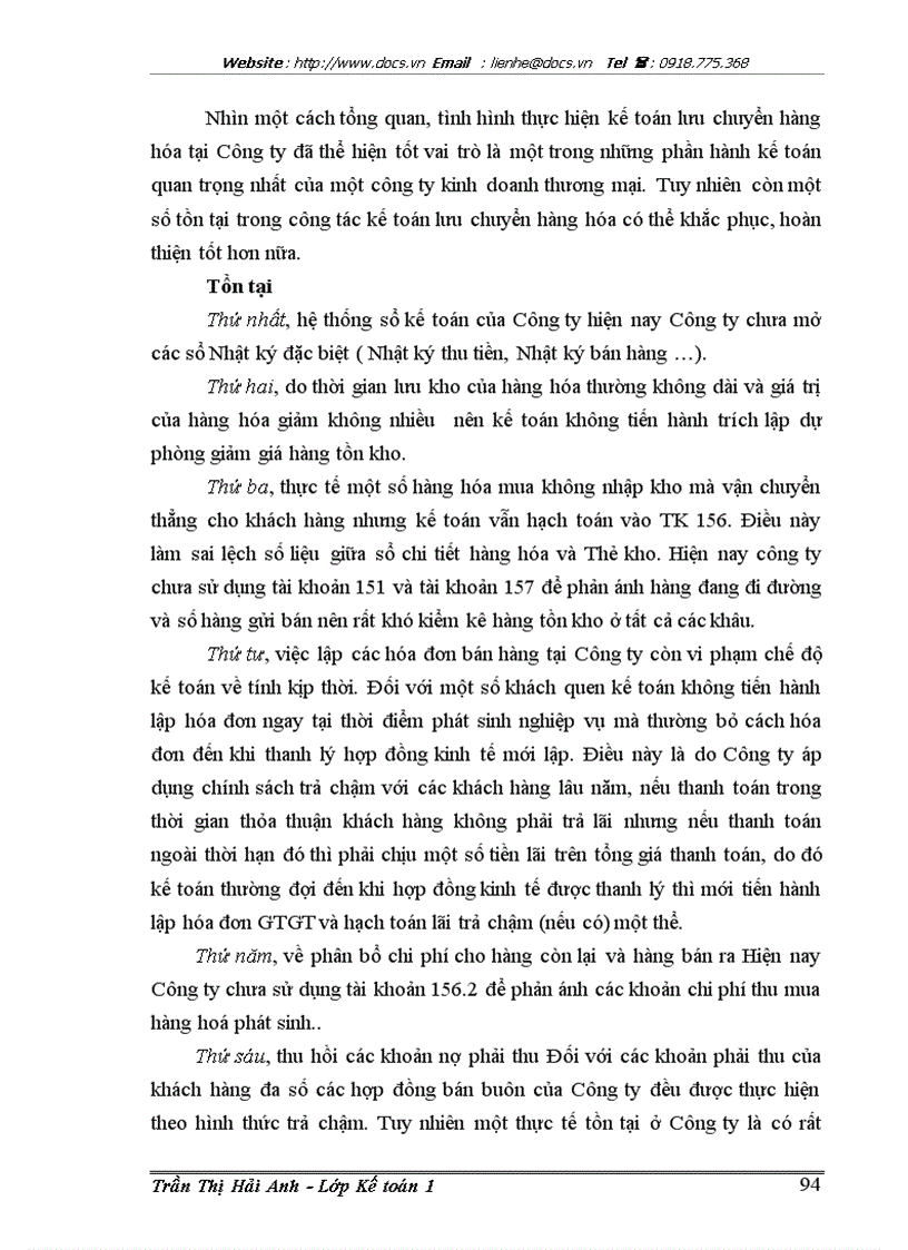 image for page Hoàn thiện kế toán bán hàng và xác định kết quả bán hàng tại Công ty cổ phần sản xuất và phát triển thương mại Tân Nam Việt