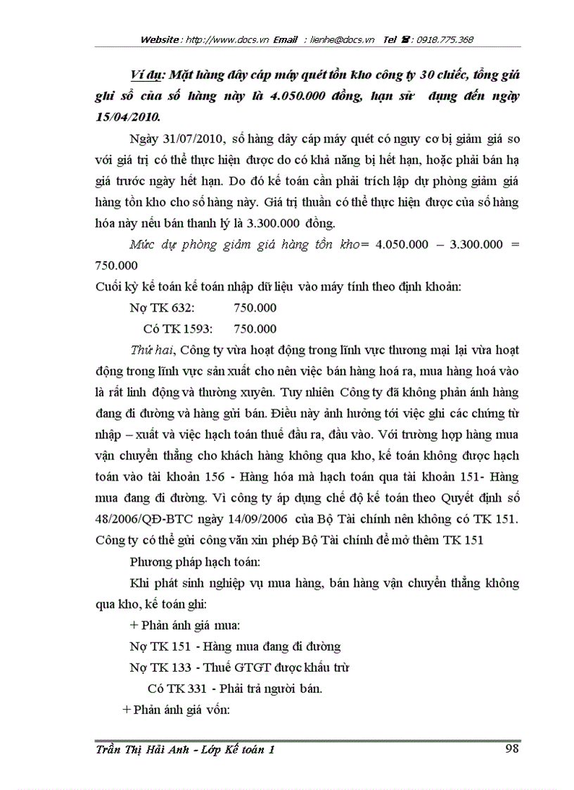 image for page Hoàn thiện kế toán bán hàng và xác định kết quả bán hàng tại Công ty cổ phần sản xuất và phát triển thương mại Tân Nam Việt