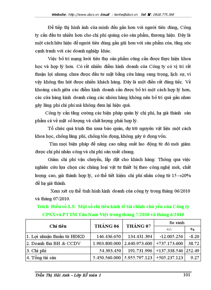 image for page Hoàn thiện kế toán bán hàng và xác định kết quả bán hàng tại Công ty cổ phần sản xuất và phát triển thương mại Tân Nam Việt