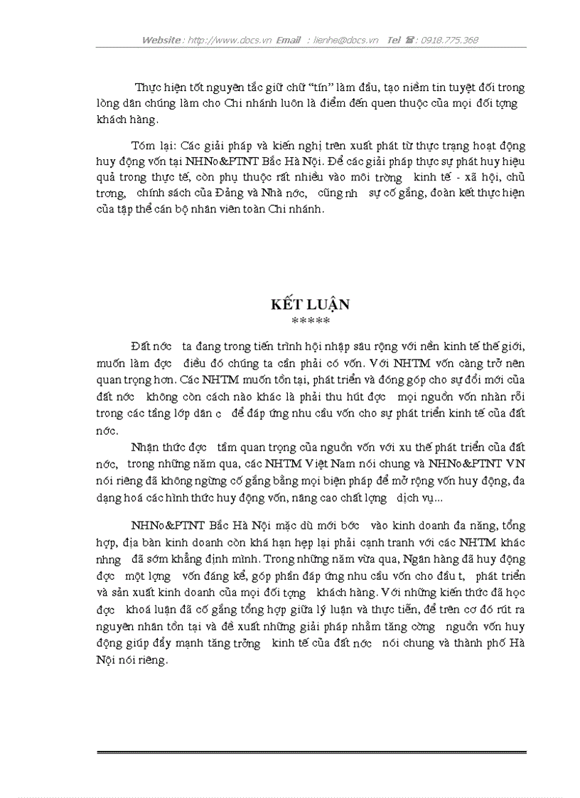 image for page Giải pháp tăng cường nguồn vốn huy động tại NHNo PTNT chi nhánh Bắc Hà Nội
