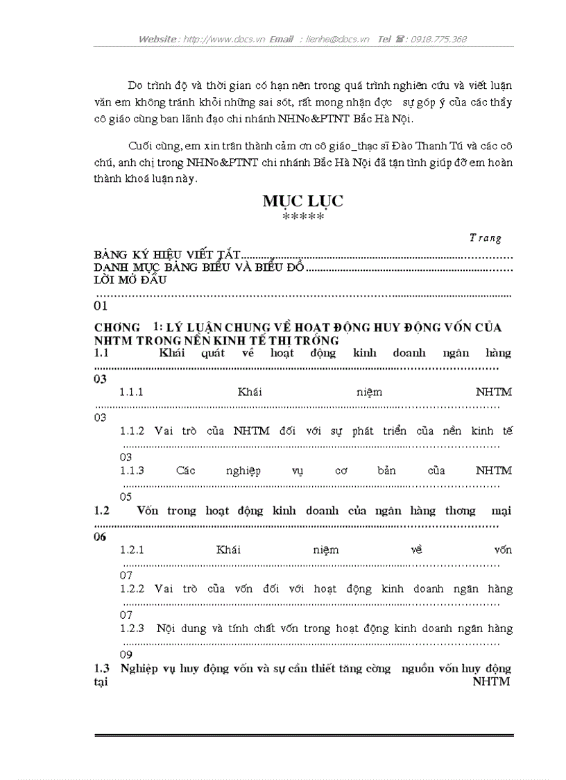image for page Giải pháp tăng cường nguồn vốn huy động tại NHNo PTNT chi nhánh Bắc Hà Nội
