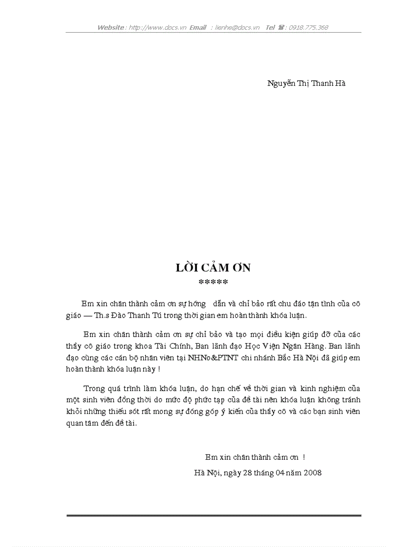 image for page Giải pháp tăng cường nguồn vốn huy động tại NHNo PTNT chi nhánh Bắc Hà Nội