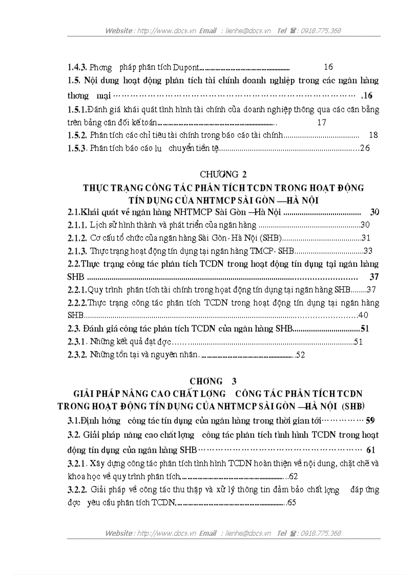 image for page Giải pháp nâng cao chất lượng công tác phân tích TCDN trong hoạt động tín dụng của ngân hàng TMCP Sài Gòn Hà Nội SHB