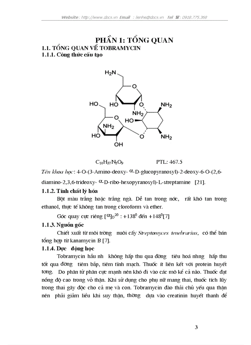 image for page Tổng quan về tobramycin