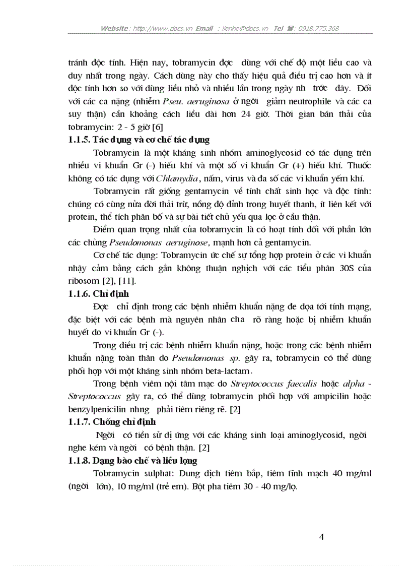 image for page Tổng quan về tobramycin