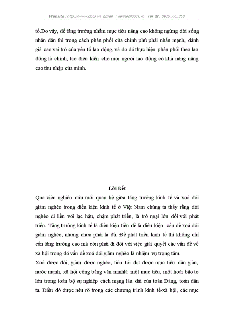 image for page Thực trạng mục tiêu phương hướng giải quyết mối quan hệ giữa tăng trưởng kinh tế với xoá đói giảm nghèo ở Việt Nam