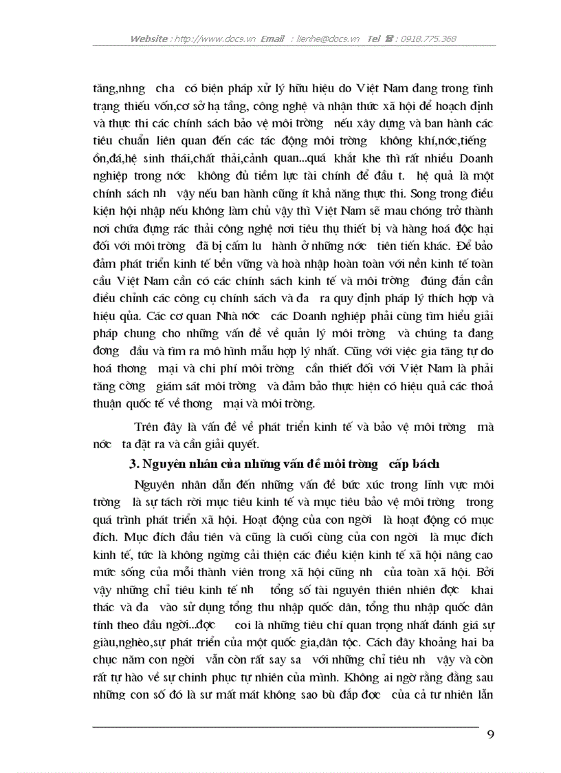 image for page Tăng trưởng kinh tế bảo vệ môi trường