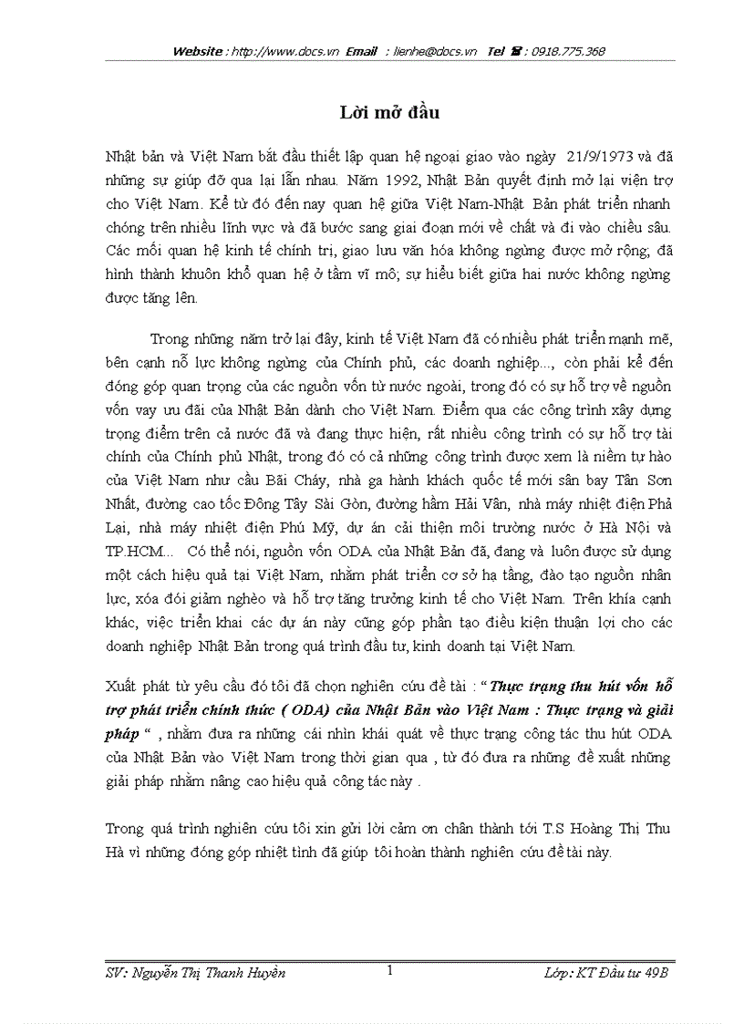 image for page Thực trạng thu hút vốn hỗ trợ phát triển chính thức ODA của Nhật Bản vào Việt Nam Thực trạng và giải pháp