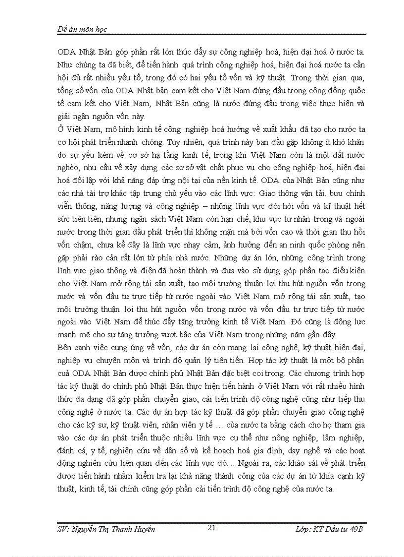 image for page Thực trạng thu hút vốn hỗ trợ phát triển chính thức ODA của Nhật Bản vào Việt Nam Thực trạng và giải pháp