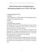 Trình bày thực trạng và giải pháp nâng cao chất lượng hoạt động của các CTCK ở Việt Nam