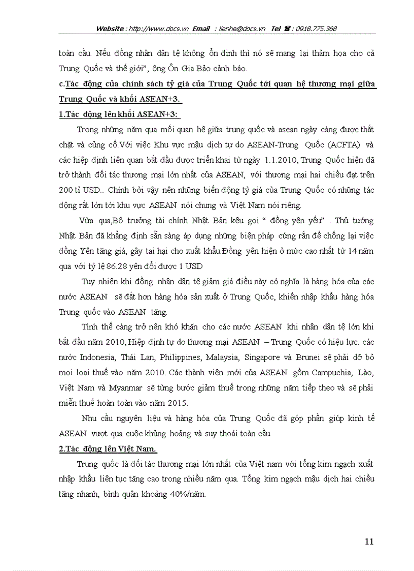 image for page Đồng nhân dân tệ và tác động của chính sách tỷ giá của Trung Quốc tới quan hệ thương mại giữa Trung Quốc và các nước trên thế giới