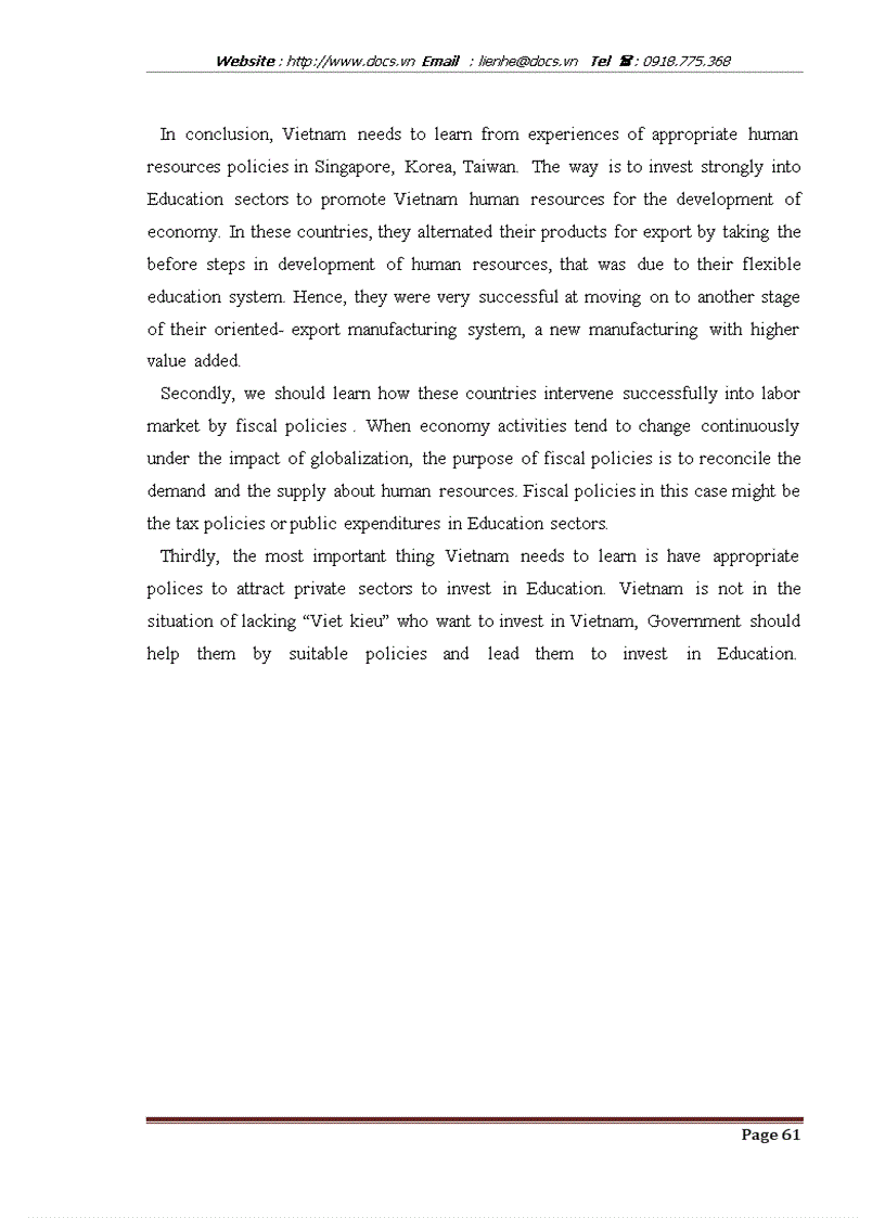 image for page Globalization and its effects on the development of educational service in Vietnam lt Eng gt