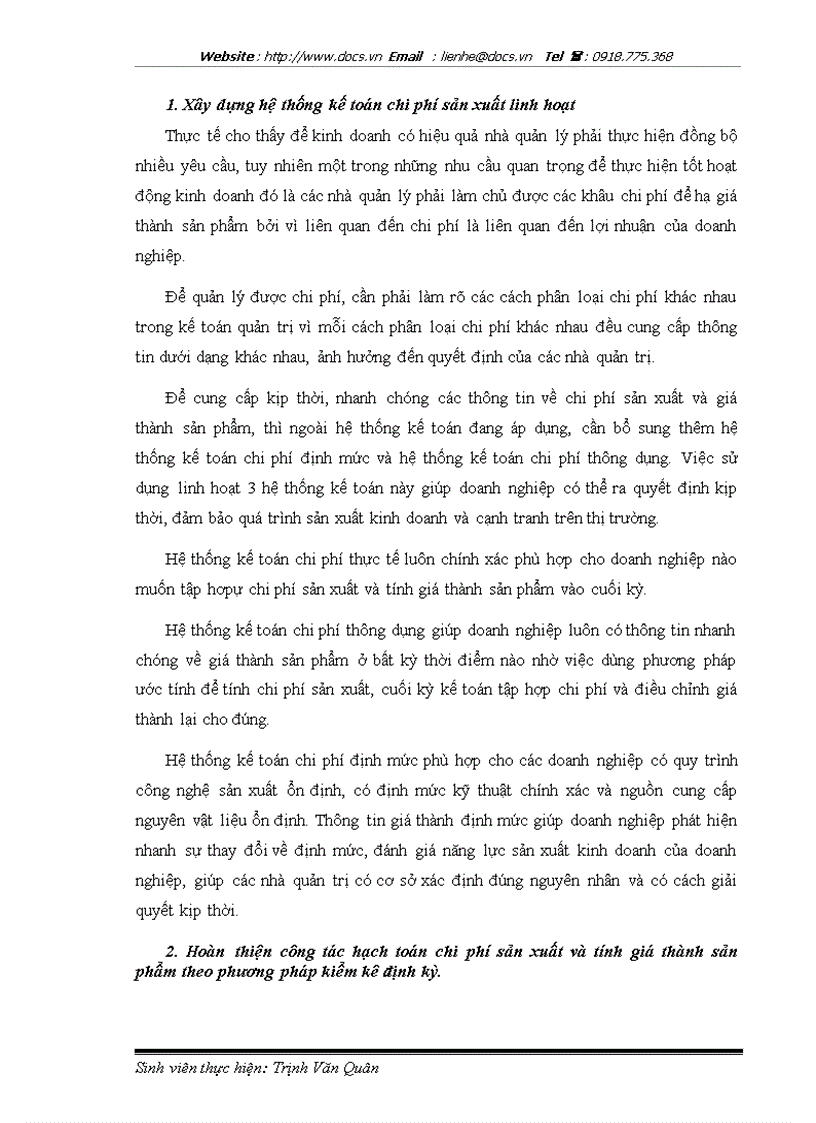 image for page Bàn về phương pháp hạch toán chi phí sản xuất và tính giá thành sản phẩm trong doanh nghiệp