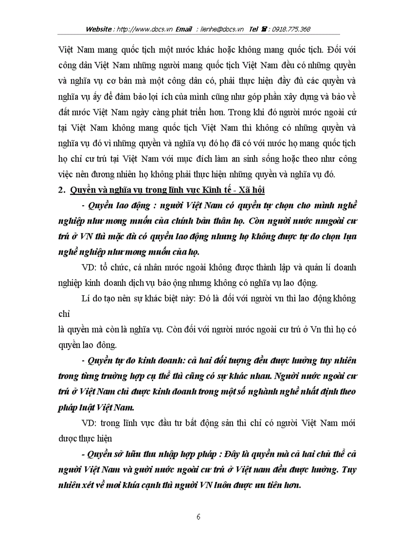 image for page Những điểm khác biệt trong quy chế pháp lí hành chính của người nước ngoài cư trú ở Việt Nam so với quy chế pháp lý hành chính của công dân Việt Nam v