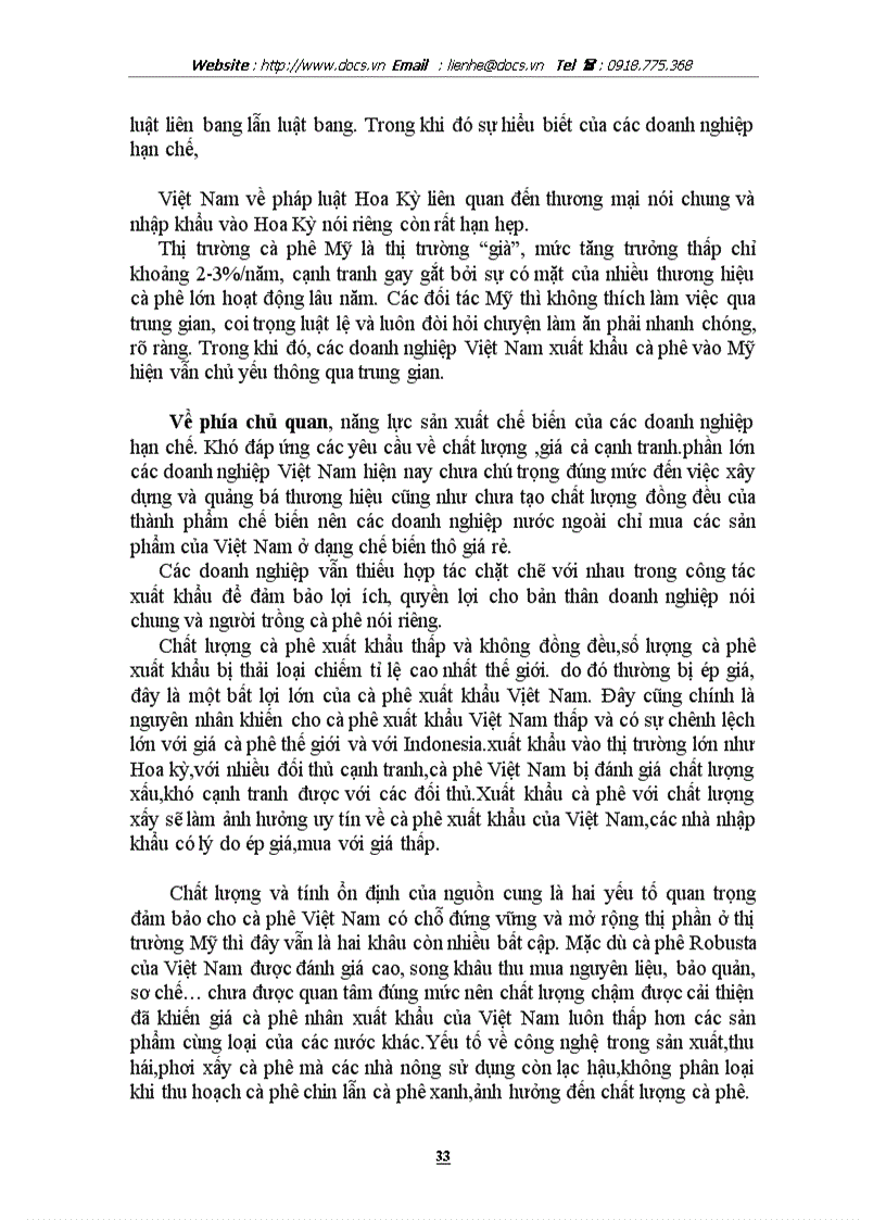 image for page Giải pháp thúc đẩy xuất khẩu cà phê Việt Nam sang thị trường Hoa Kỳ