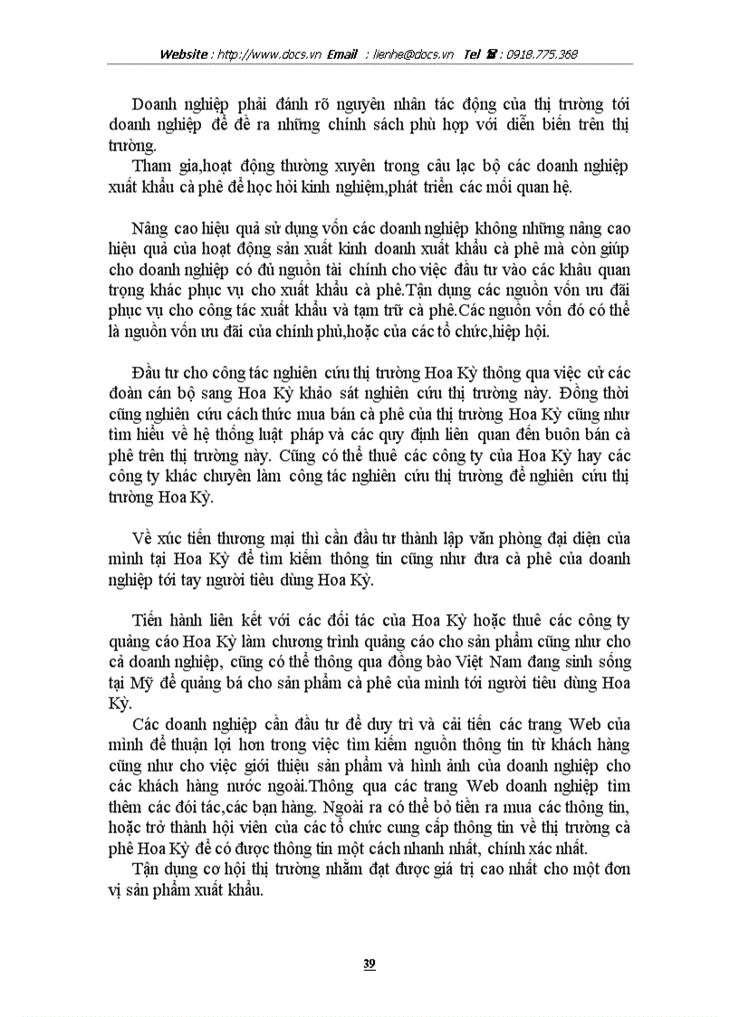 image for page Giải pháp thúc đẩy xuất khẩu cà phê Việt Nam sang thị trường Hoa Kỳ