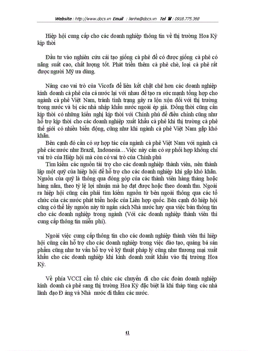 image for page Giải pháp thúc đẩy xuất khẩu cà phê Việt Nam sang thị trường Hoa Kỳ