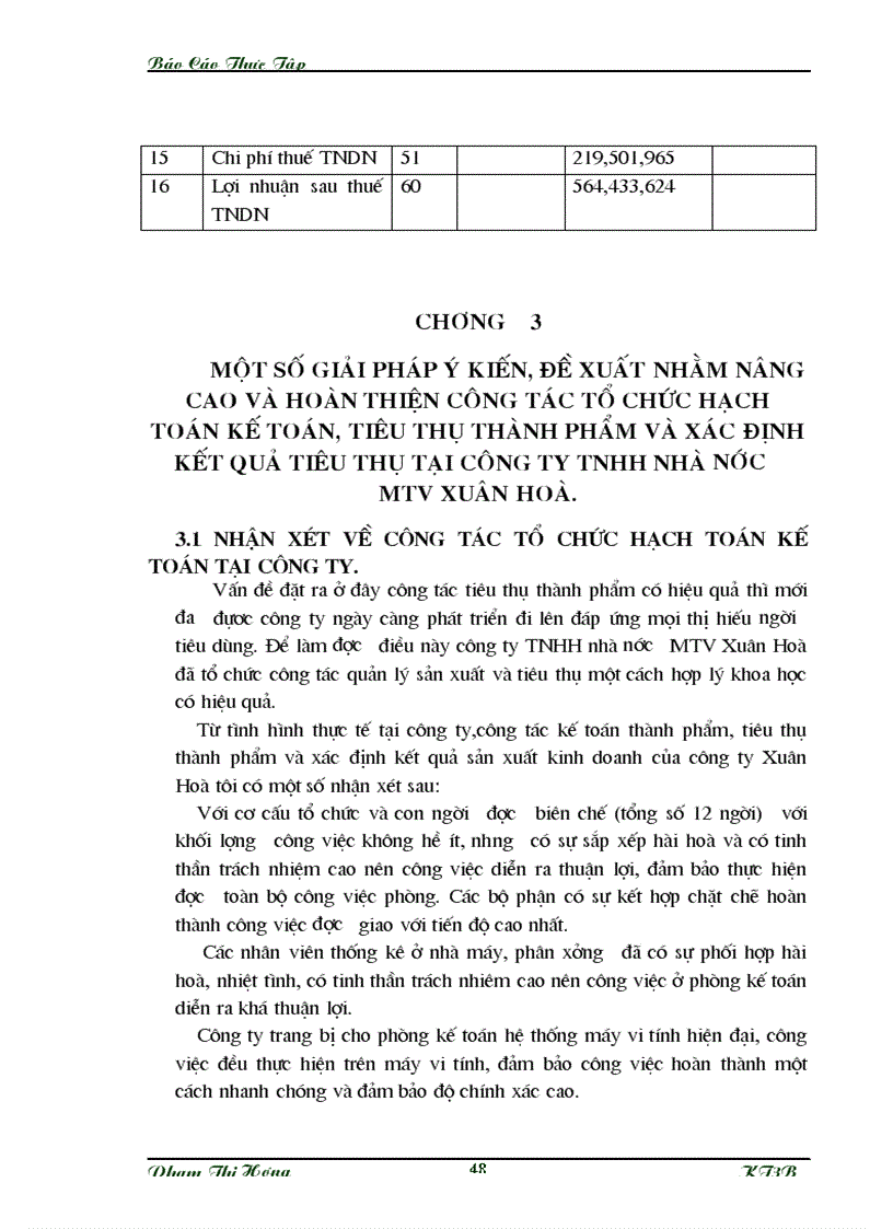 image for page Tổ chức hạch toán kế toán tiêu thụ thành phẩm và xác định kết quả tiêu thụ tại Công ty TNHH Nhà nước một thành viên Xuân Hoà