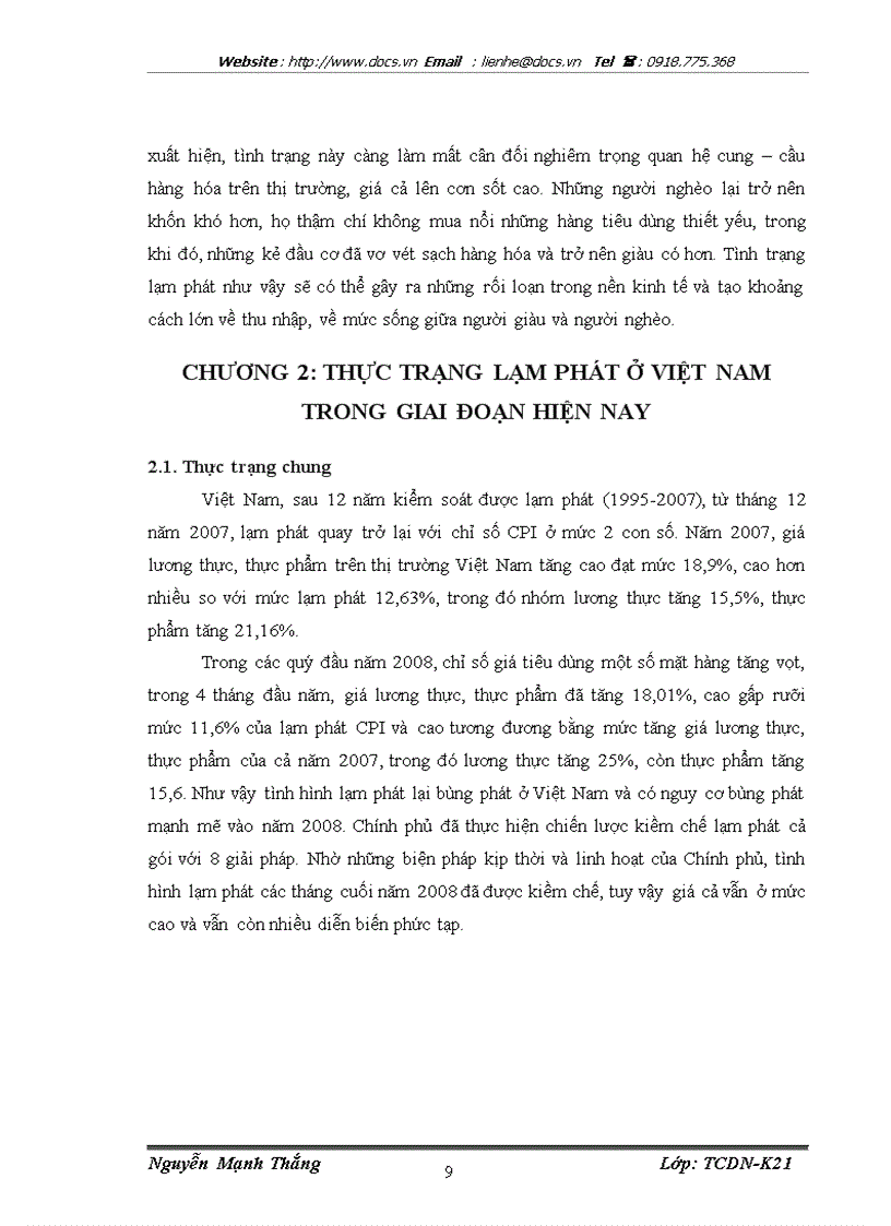 image for page Lạm phát và cách khắc phục lạm phát ở Việt Nam trong giai đoạn hiện nay
