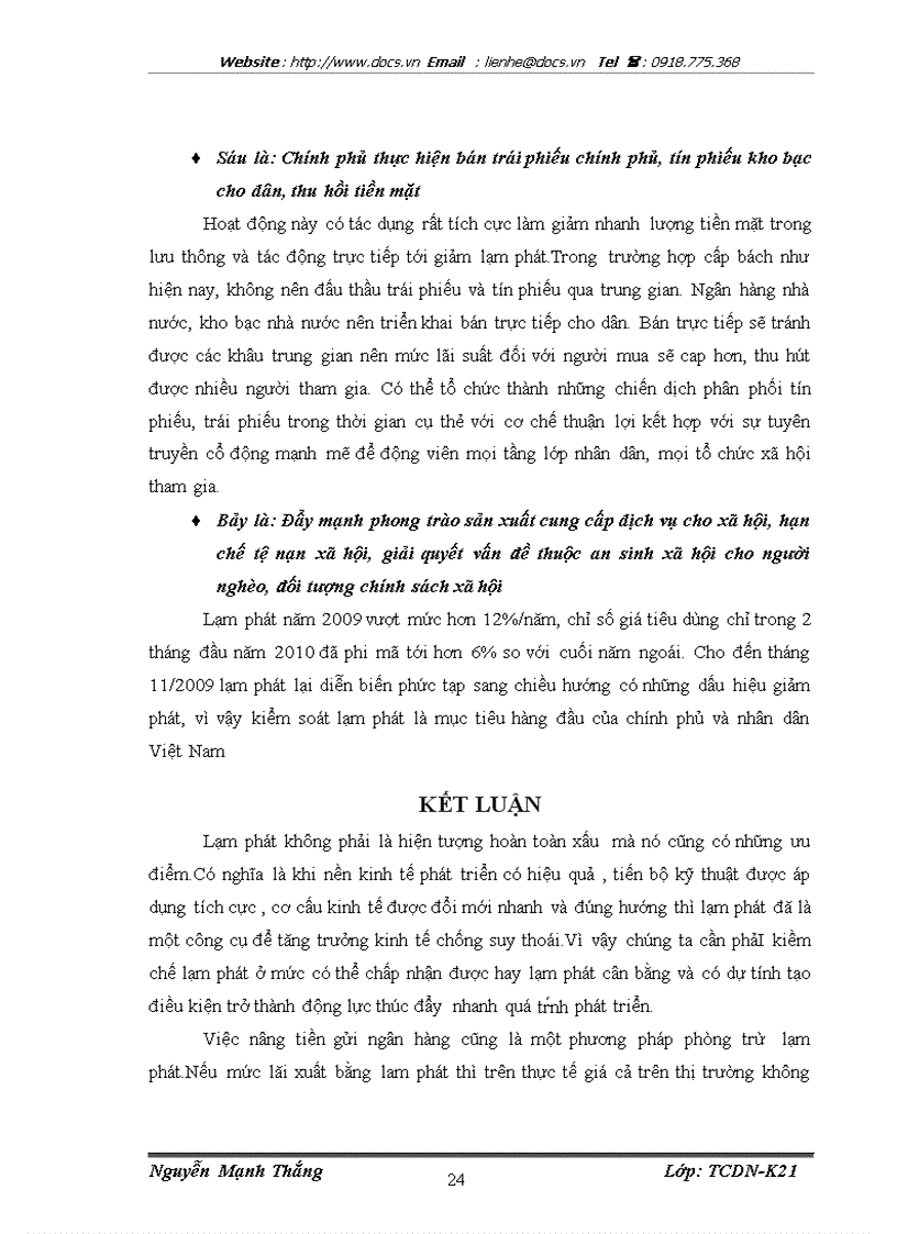 image for page Lạm phát và cách khắc phục lạm phát ở Việt Nam trong giai đoạn hiện nay