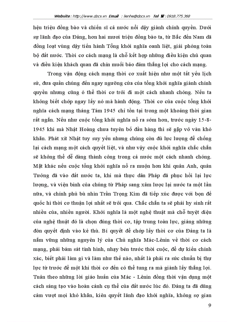 image for page Nghệ thuật Tạo thời cơ và chớp thời cơ của trong cách mạng tháng Tám năm 1945 của Đảng
