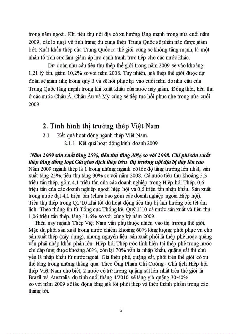 image for page Phân tích ngành vật liệu xây dựng thép