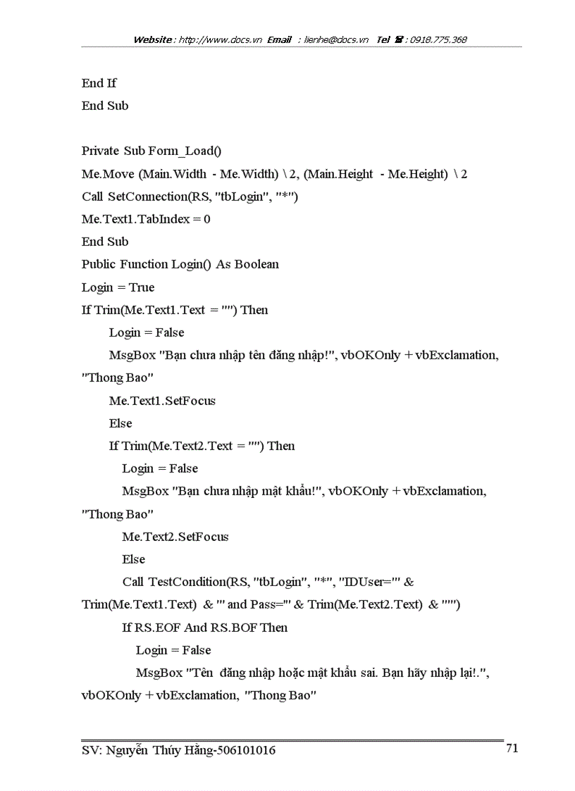 image for page Đề tài quản lý quán Cafe