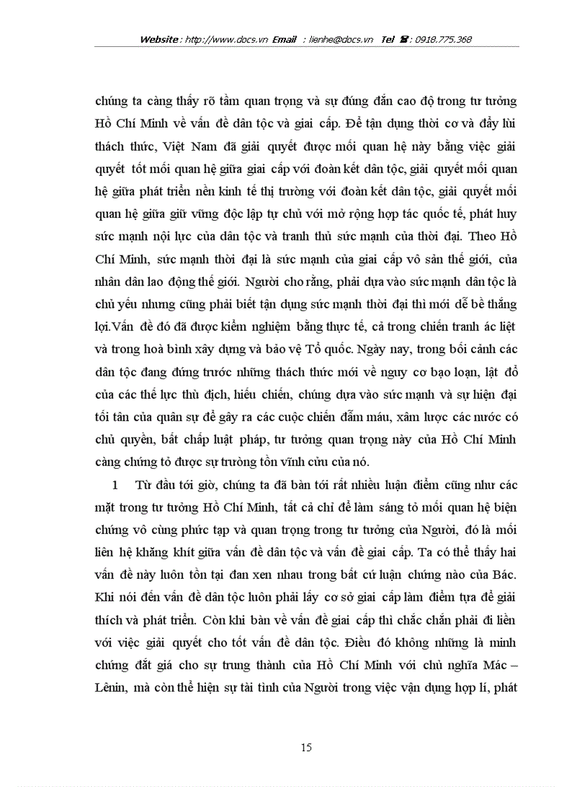 image for page Phân tích mối quan hệ biện chứng giữa vấn đề dân tộc và vấn đề giai cấp trong tư tưởng Hồ Chí Minh