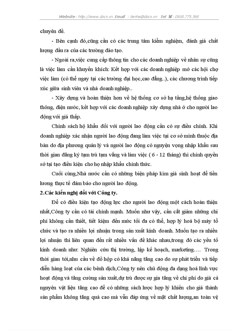 image for page Một số giải pháp hoàn thiện công tác tạo động lực cho người lao động tại công ty cổ phần đồ hộp Hạ Long