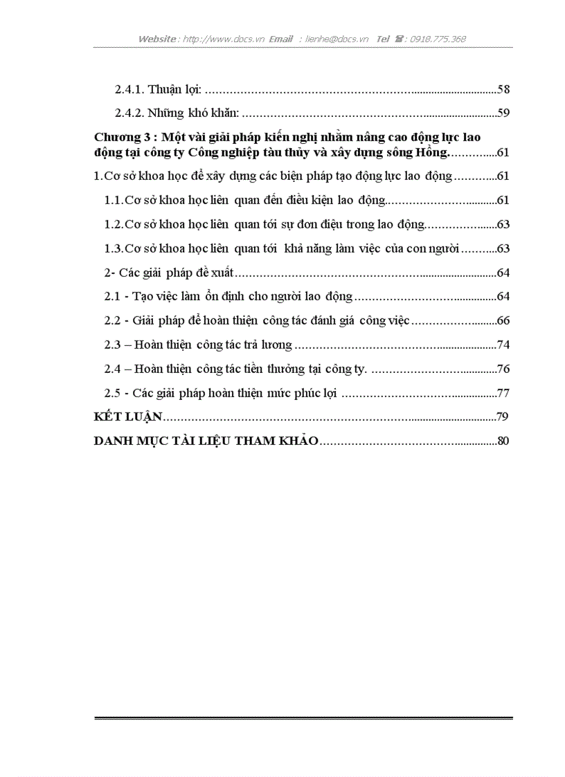 image for page Thực trạng công tác tạo động lực đang áp dụng tại C ty công nghiệp tàu thuỷ xây dựng sông Hồng