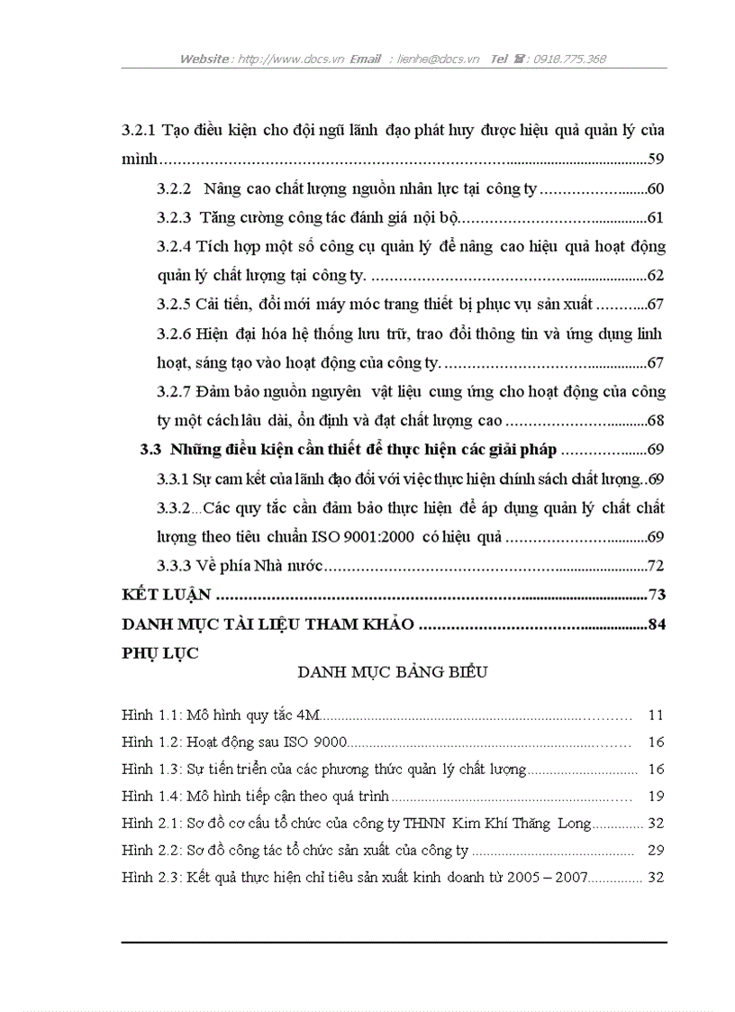 image for page Hoàn thiện quản lý chất lượng theo tiêu chuẩn ISO 9001 2000 tại công ty TNHH Kim khí Thăng Long đến năm 2010
