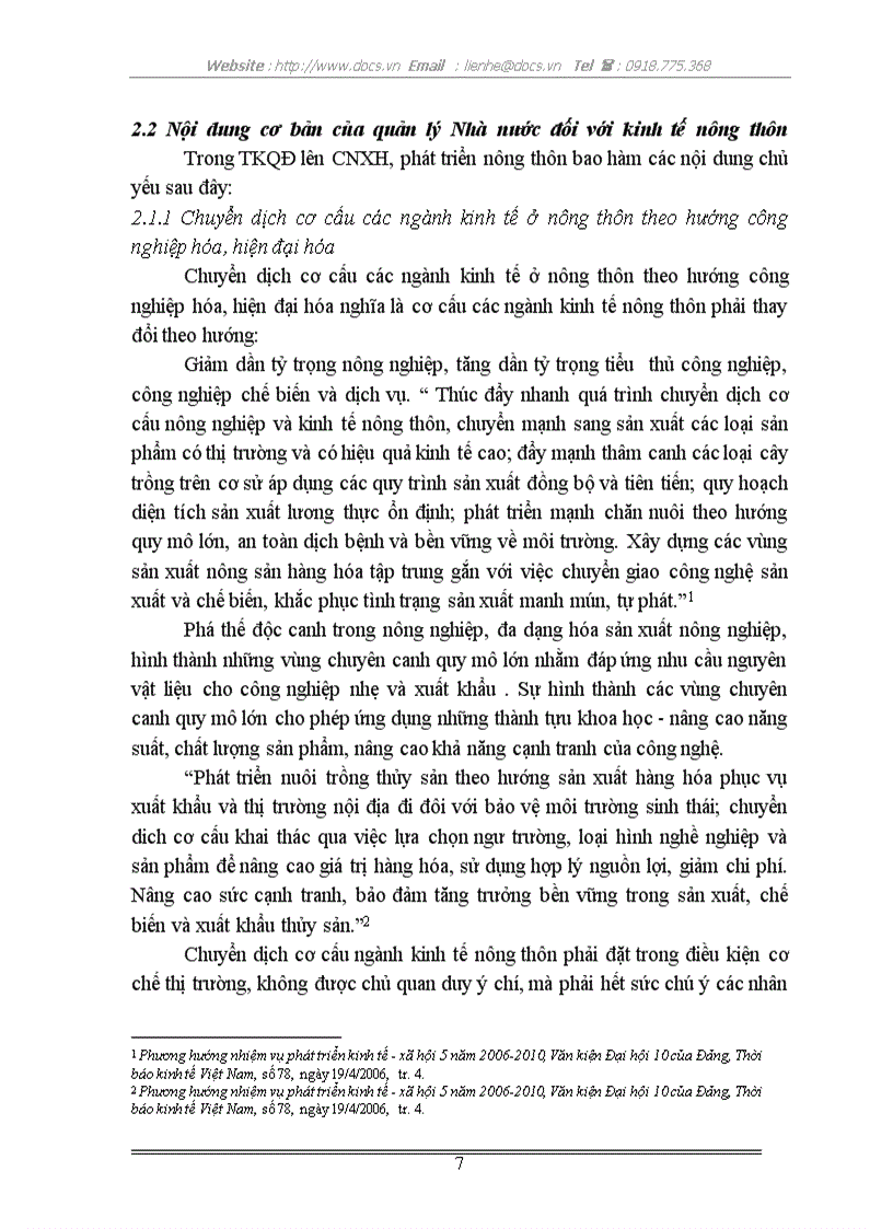 image for page Vai trò của Nhà nước đối với việc phát triển kinh tế nông thôn ở nước ta hiện nay