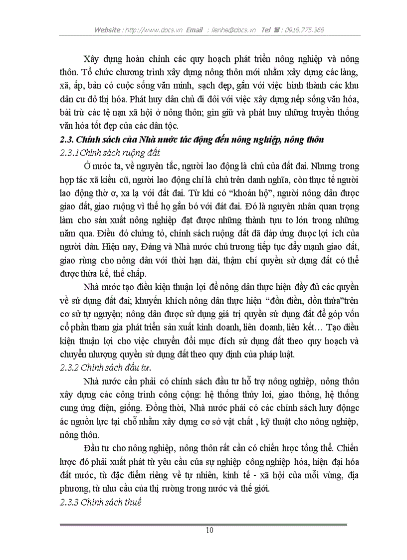 image for page Vai trò của Nhà nước đối với việc phát triển kinh tế nông thôn ở nước ta hiện nay