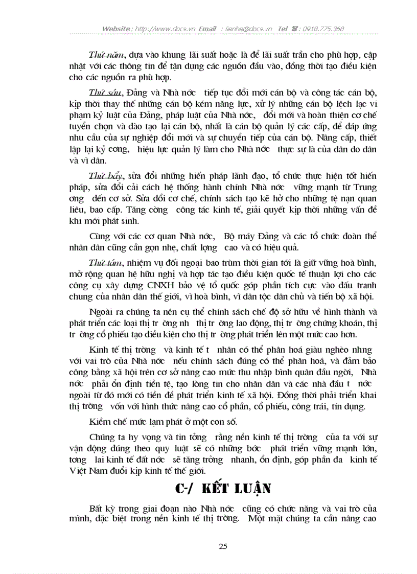 image for page Vai trò quản lý kinh tế của NN trong nền KTTT