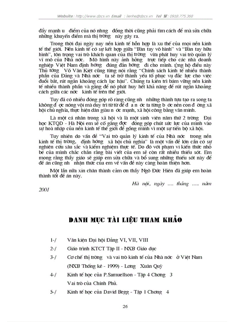 image for page Vai trò quản lý kinh tế của NN trong nền KTTT