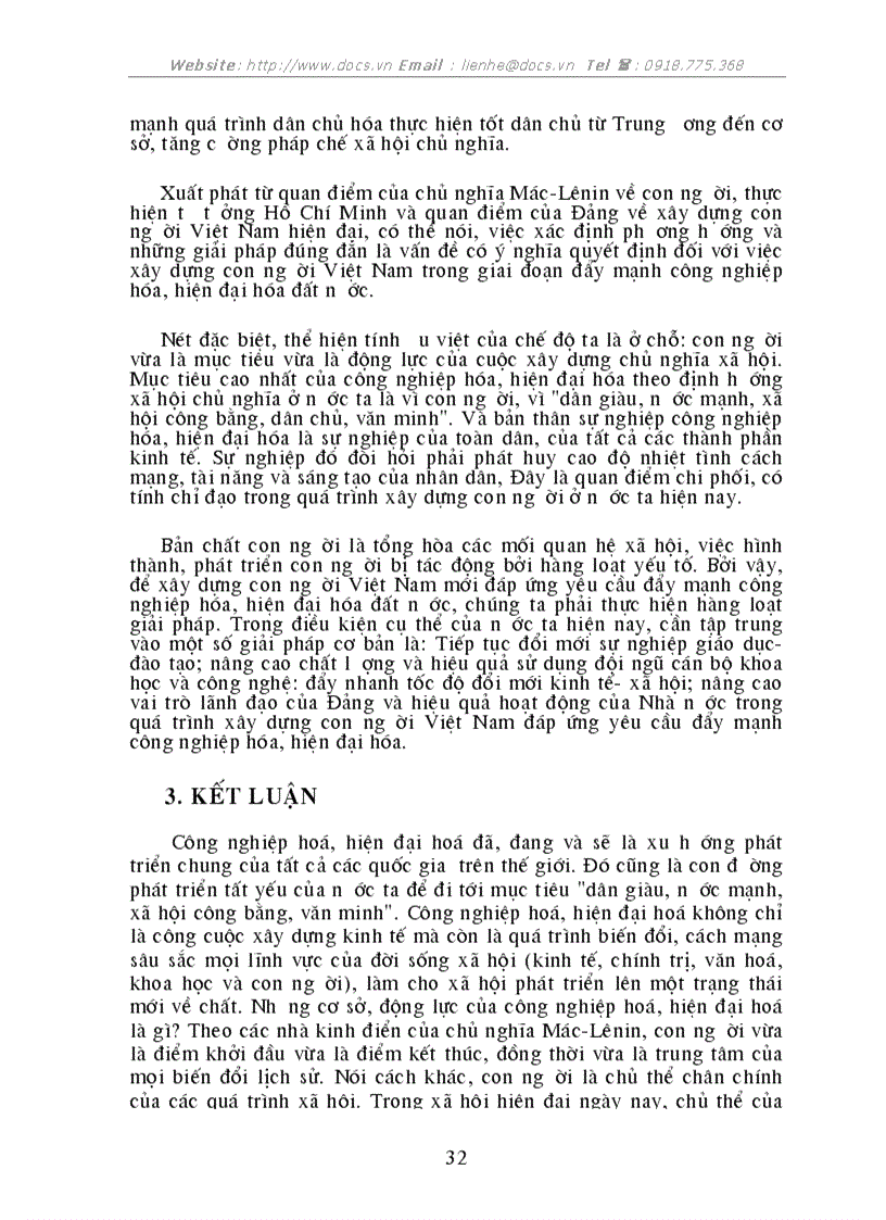 image for page Vấn đề xây dựng con người để đáp ứng cho sự nghiệp CNH HĐH ở VN