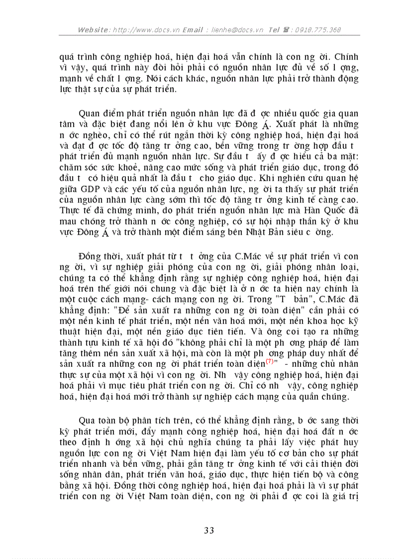 image for page Vấn đề xây dựng con người để đáp ứng cho sự nghiệp CNH HĐH ở VN