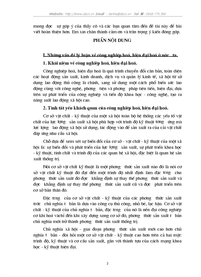 image for page Công nghiệp hoá hiện đại hoá nền kinh tế quốc dân là nhiệm vụ trung tâm trong suốt thời kỳ quá độ đi lên chủ nghĩa xã hội ở nước ta