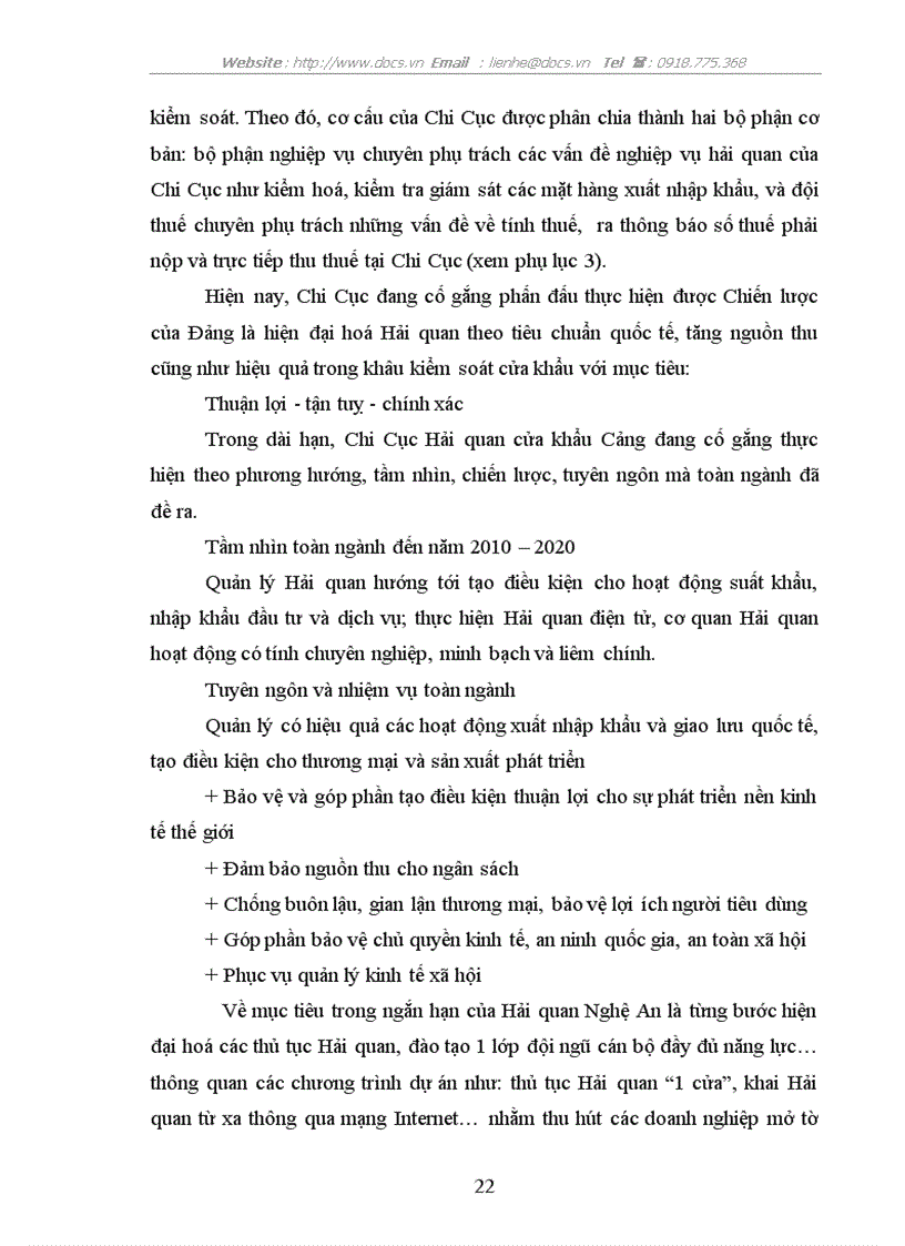 image for page Quản lý thu thu thuế xuất nhập khẩu tại Chi Cục Hải quan Cửa khẩu Cảng Cửa Lò Nghệ An