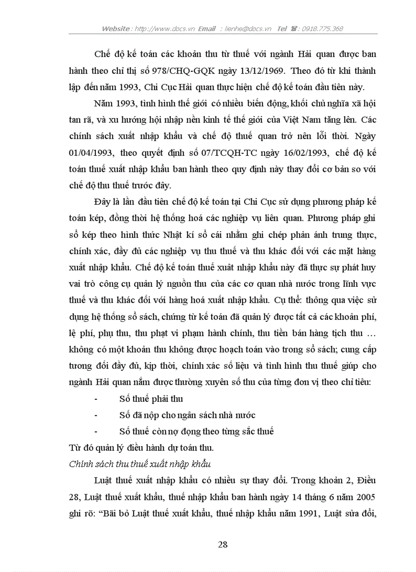 image for page Quản lý thu thu thuế xuất nhập khẩu tại Chi Cục Hải quan Cửa khẩu Cảng Cửa Lò Nghệ An