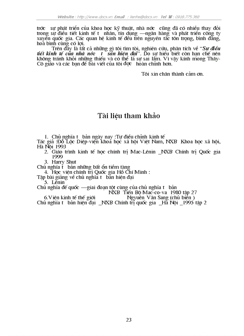 image for page Sự điều tiết kinh tế của nhà nước tư sản hiện đại