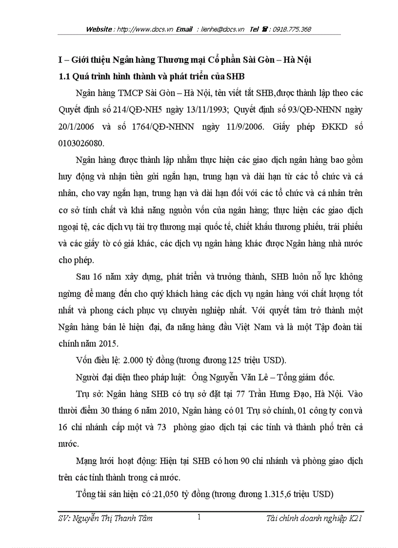 image for page Ngân hàng Thương mại Cổ phần Sài Gòn Hà Nội