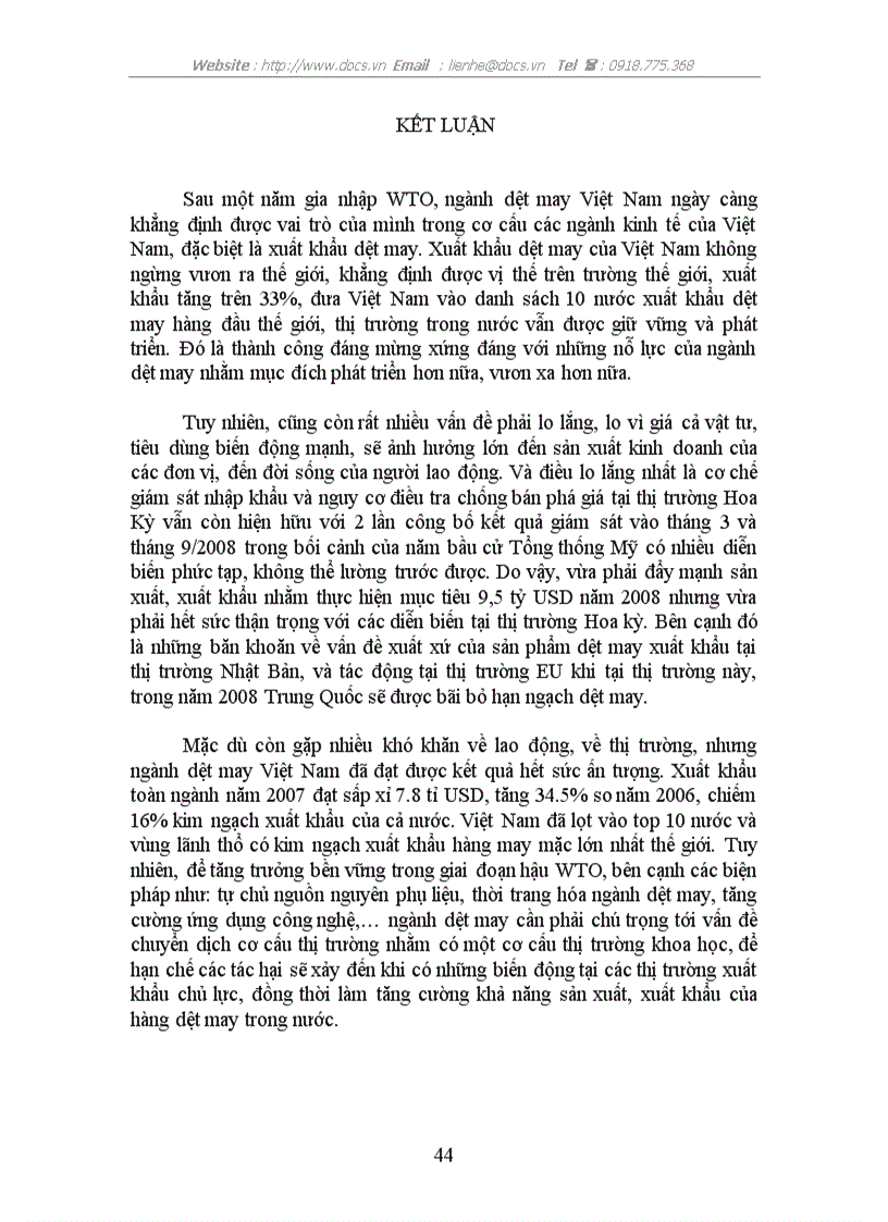 image for page Chuyển dịch cơ cấu thị trường xuất khẩu của hàng dệt may xuất khẩu của Việt Nam Thực trạng và giải pháp