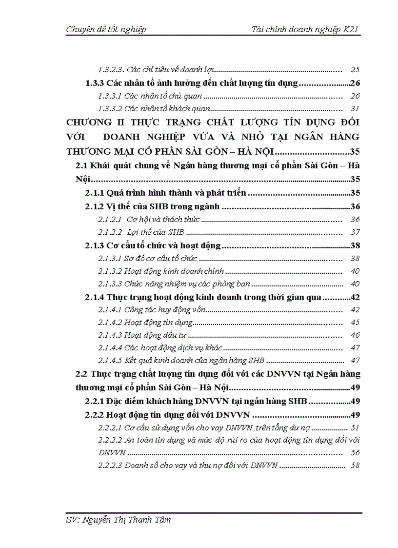 image for page Giải pháp nâng cao chất lượng tín dụng đối với doanh nghiệp vừa và nhỏ tại Ngân hàng Thương mại Cổ phần Sài Gòn Hà Nội