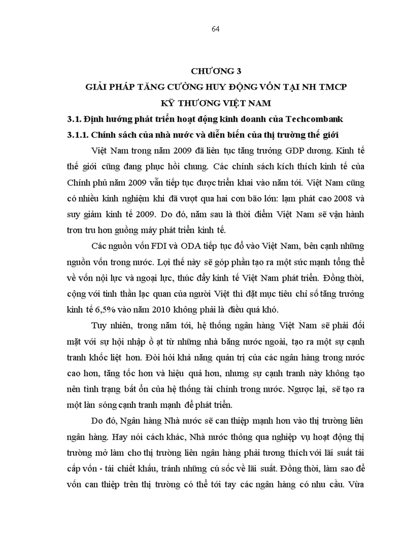 image for page Tăng cường huy động vốn tại ngân hàng thương mại cổ phần kỹ thương việt nam