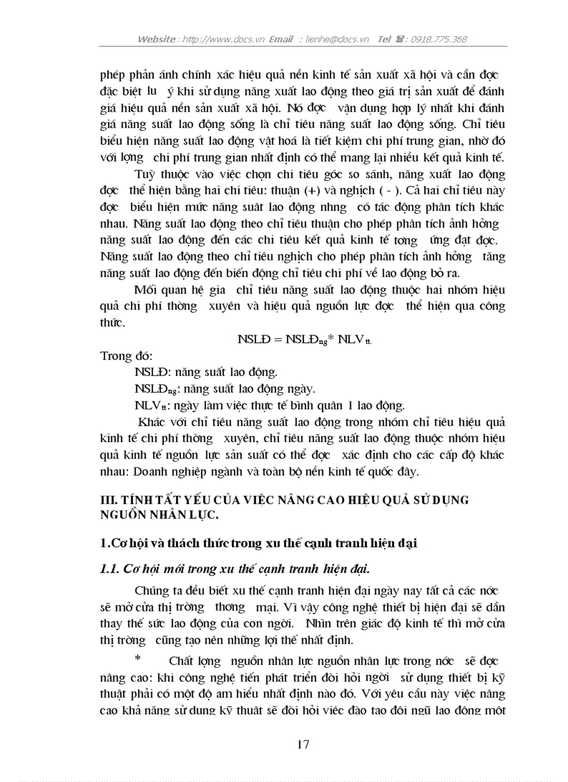 image for page Một số giải pháp nhằm nâng cao hiệu quả sử dụng nguồn nhân lực tại Công ty thiết bị Giáo dục I trong xu thế hội nhập